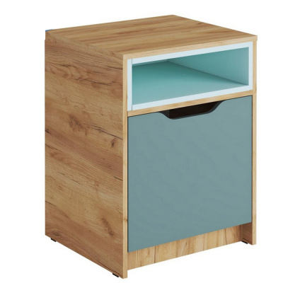 Rich Рич Тумба прикроватная ТМ-001 для детской (Мята/Сумеречный голубой)