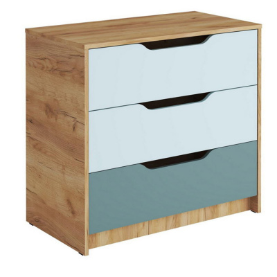 Rich Рич комод КМ-01 детский (Мята/Сумеречный голубой)
