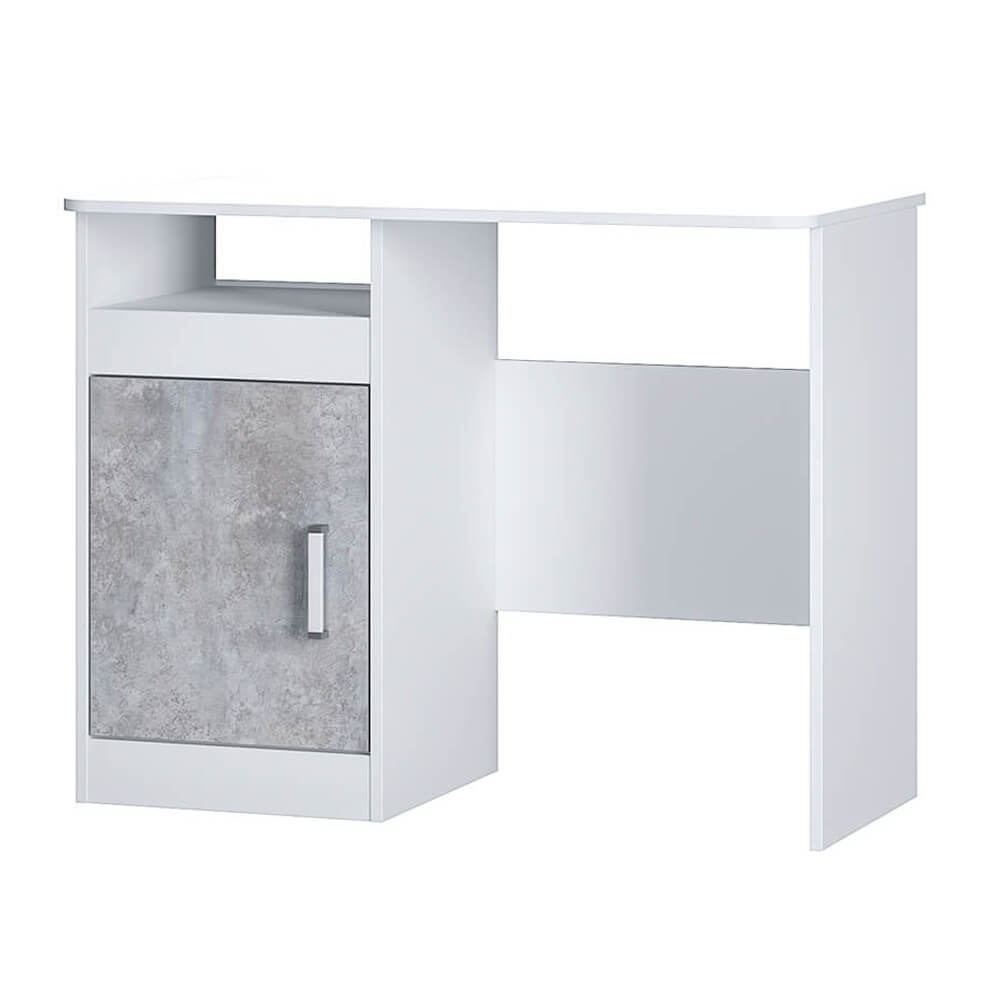 Паскаль письменный стол (белый/цемент светлый)