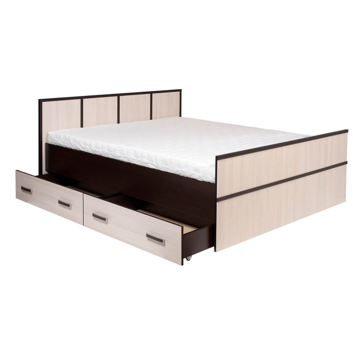 Сакура кровать с ящиками 935×800×2035