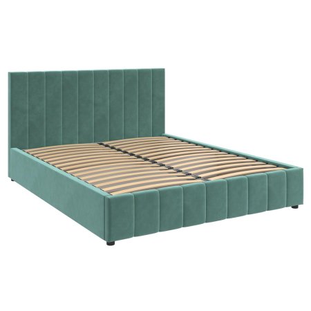 Нельсон Вертикаль кровать 160х200 + металлокаркас + подъемный механизм (Бирюза)