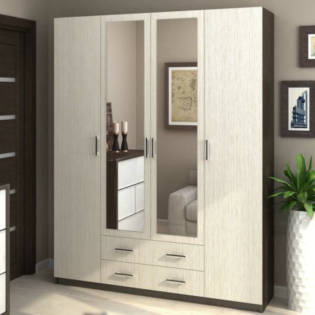 Шкаф 4 ств Квадро (Венге/Белфорд)