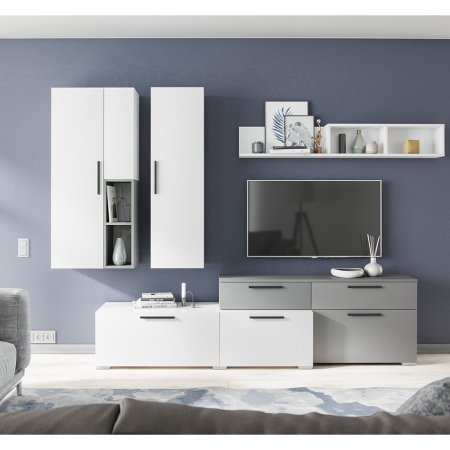 Альберо пенал открытый настенный (Графит серый)