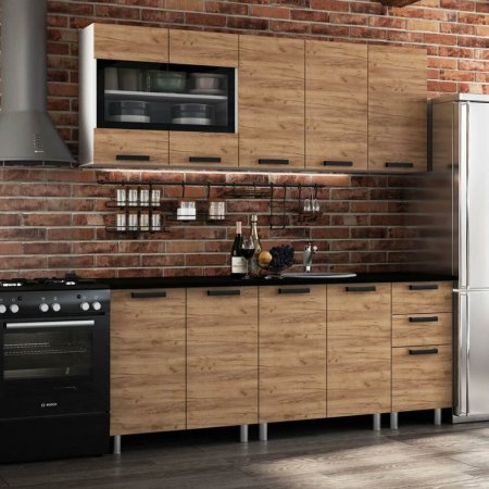 Кухня Крафт 2,0м (крафт)