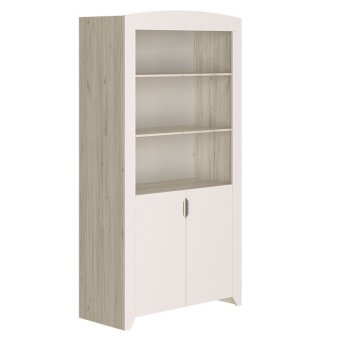 Буква Шкаф детский открытый детский (Дуб крафт белый/ Белый софт)