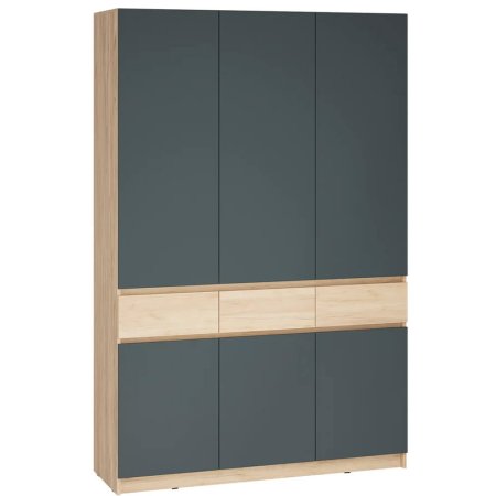 Стоуби шкаф ШК-1500 (дуб крафт золотой/серый графит)