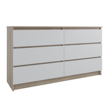 Мори комод МК 1380.6 (Сонома/Белый)