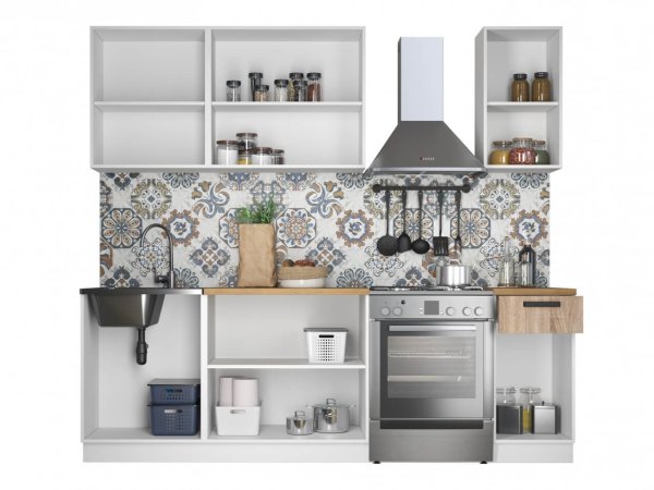 Кухня Ника Нео 1,8м (Антрацит/Белый)