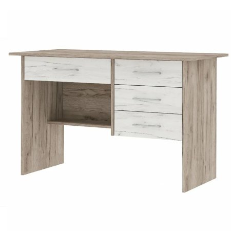 Стол письменный Сити (Крафт белый / крафт серый)