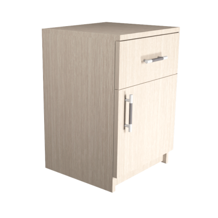 Тумба прикроватная №4 (ящик + дверь) (новые нап) (Белфорд)