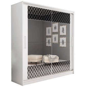 Неаполь Премиум шкаф-купе (Анкор белый, 150)