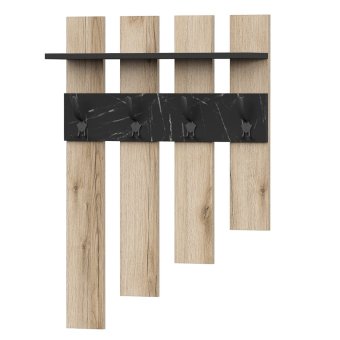 Луксор-15 Вешалка навесная ЦРК.ЛКС.15 (Дел.свет./камень Пьетра черный)