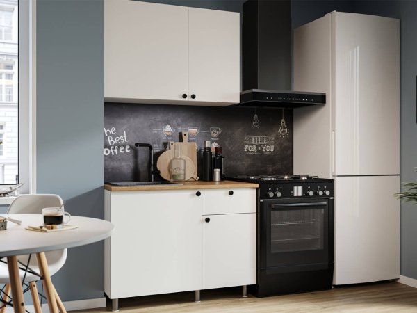 Кухня Ева 1,0м Белый (дуб классический)