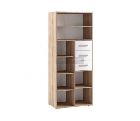 Бланка стеллаж книжный корпус + фасад (Сонома/фотопечать)