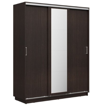 Шкаф-купе Стоун зеркало 3 дверный (Венге, 180)
