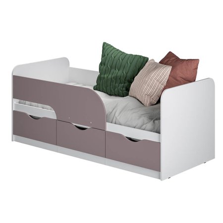 Кровать 0,9 м Стандарт КР-22 80х186 см (Белый/MF13)