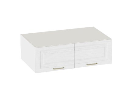 Манхэттен антресоль 2 дверная (Белый Аляска/Айс 06)