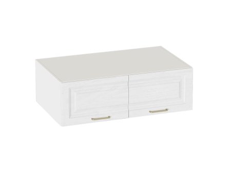 Манхэттен антресоль 2 дверная (Белый Аляска/Айс 06)