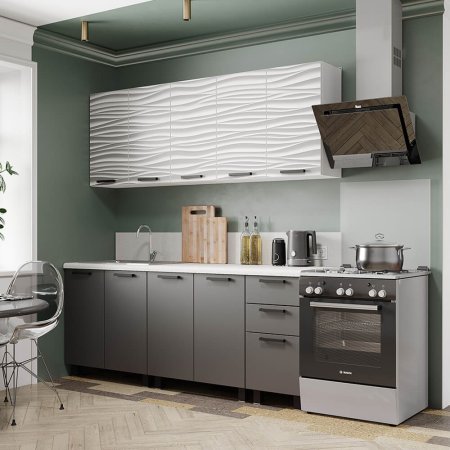 Кухня Рио (Белый/F02)