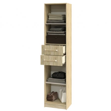 Эдем-1 секция №6 пенал (Дуб сонома / Белый жемчуг)