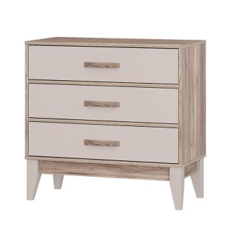 Скандика комод КМ-01 (дуб смоки/кашемир)