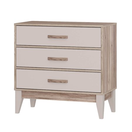 Скандика комод КМ-01 (дуб смоки/кашемир)