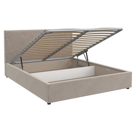 Версаль кровать 160х200 + металлокаркас + подъемный механизм (Бежевый)