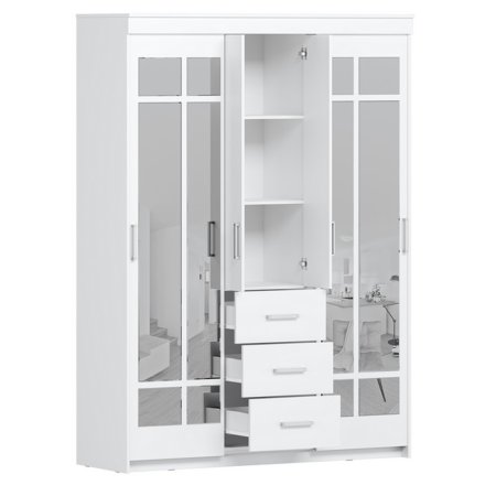 Комфорт 6 М шкаф-купе (Белый)