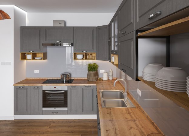 Модульная кухня Капри (Липа пепел)