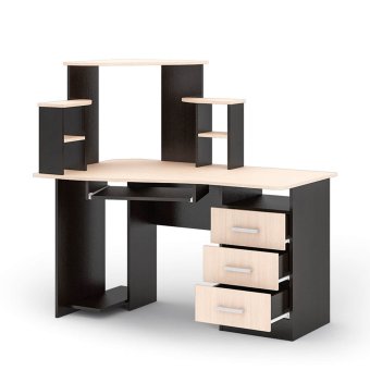 Стол компьютерный №1 (Венге/Белфорд)