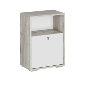 Нанси тумба ТБ-500 (дуб крафт серый/софт айвори)