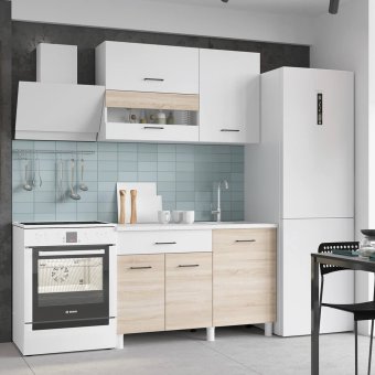 Кухня Тренд Trend 1200 ЛДСП (Белый/Сонома)