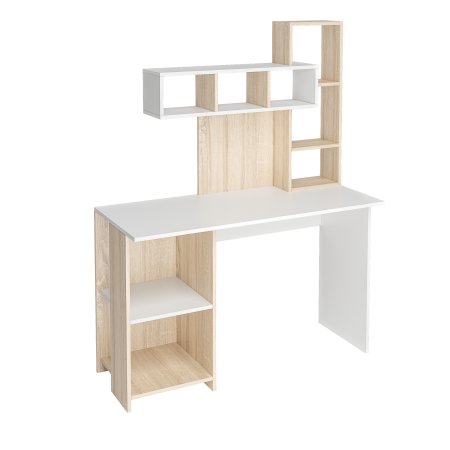 Компьютерный стол Олимп ЛДСП (Сонома/Белый)