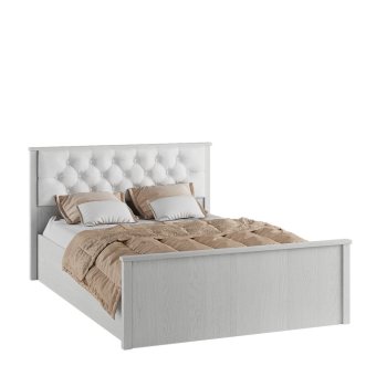 Модена кровать МКР-2 140х200 (Настил ЛДСП, Венге/Анкор светлый)