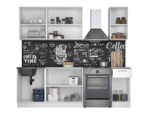 Кухня Ника Глосс 1,8м (Белый глянец)