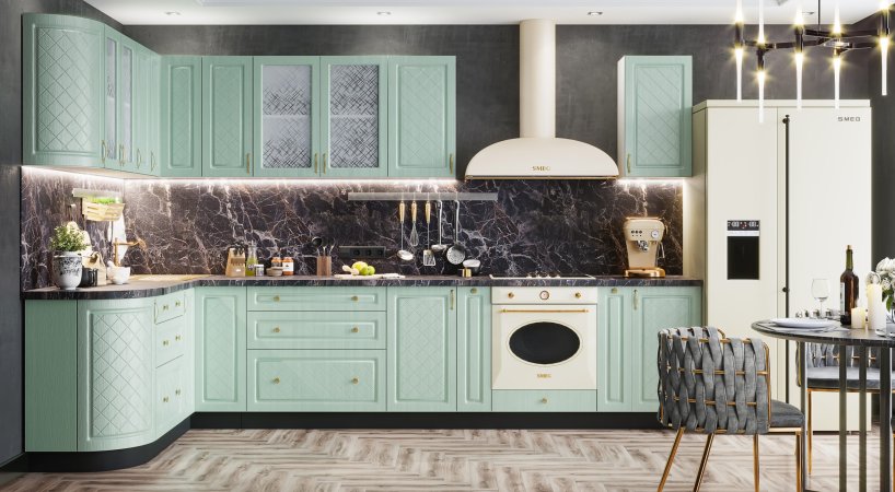 Модульная кухня Версаль (версаль васаби)