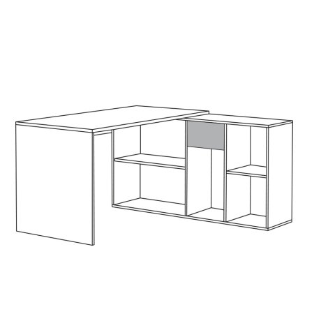 Лайт Стол письменный 03.245 F (Белый)