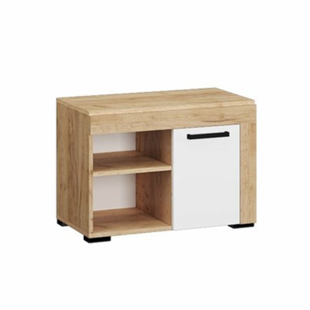 Галант тумба (Крафт золотой/Белый)