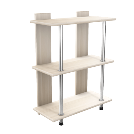 Стеллаж Лиана-2 прямая маленькая (Шимо светлый)