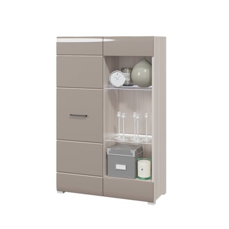 Ненси стеллаж (Ясень шимо/Капучино глянец)