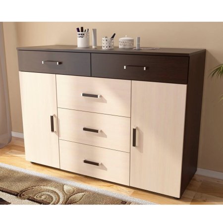 Вега комод К-03 (Венге/Дуб молочный)