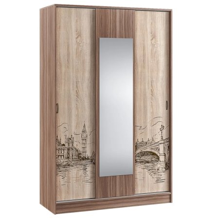 Орион шкаф-купе детский (ясень шимо/дуб сонома)