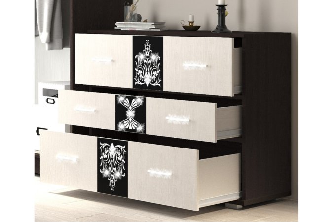 Вега Премиум комод (Венге/Дуб атланта)