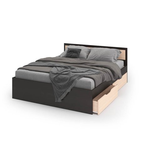 Гармония Кровать КР 606 120х200 с ящиками (Венге/Белфорд)
