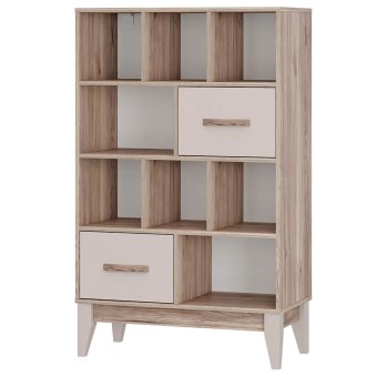 Скандика стеллаж С-04 (дуб смоки/кашемир)