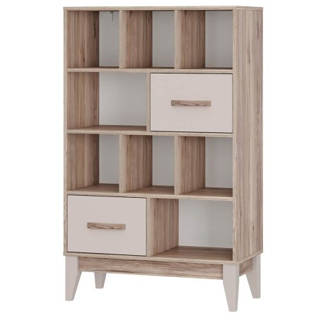 Скандика стеллаж С-04 (дуб смоки/кашемир)