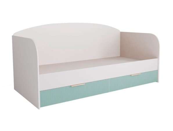 Лавис Диван-кровать ДКД 2000.1 (белый / белый софт) (Зеленый софт)