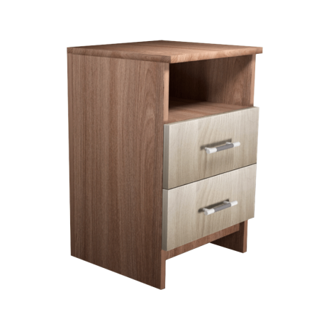 Тумба прикроватная №2 (2 ящика) (новые нап) (Шимо комби)