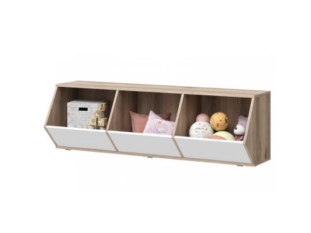 Киви ПЛ-03 Полка универсальная (Дуб делано/белый) снято с производства