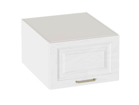 Манхэттен антресоль 1 дверная (Белый Аляска/Айс 06)